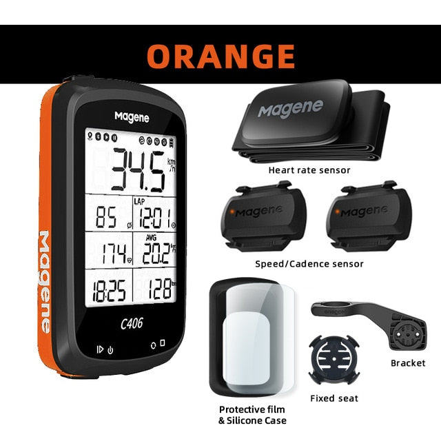 Magene C406 Smart  Bicycle / Cycling Data Map and Speedometer, Odometer, Stopwatch