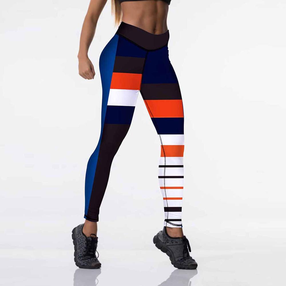 High Waist Elasticity Women Digital Printed Leggings - Push Up Strength