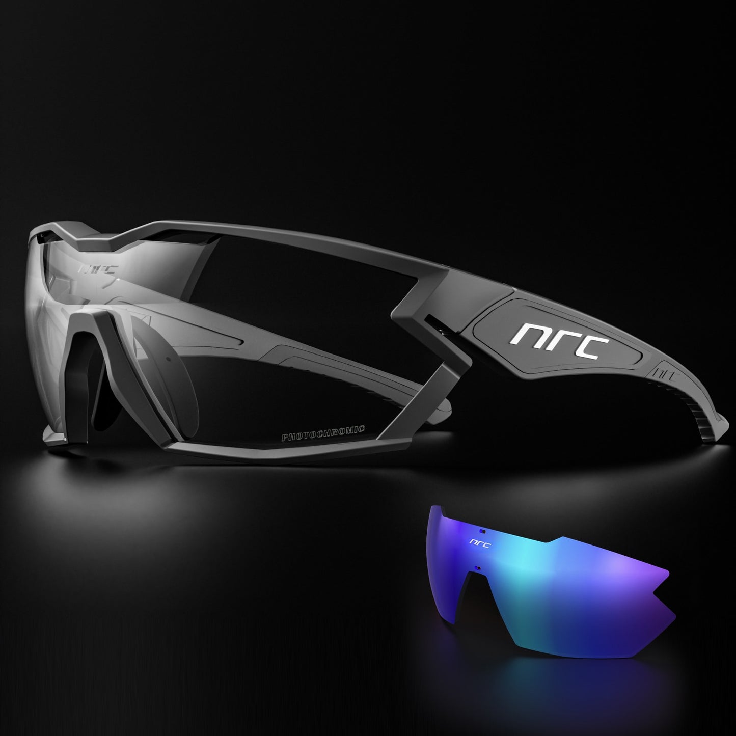 Trendy, NRC P-Ride Photochromic Cycling Sunglasses for Men & Women (Unisex)