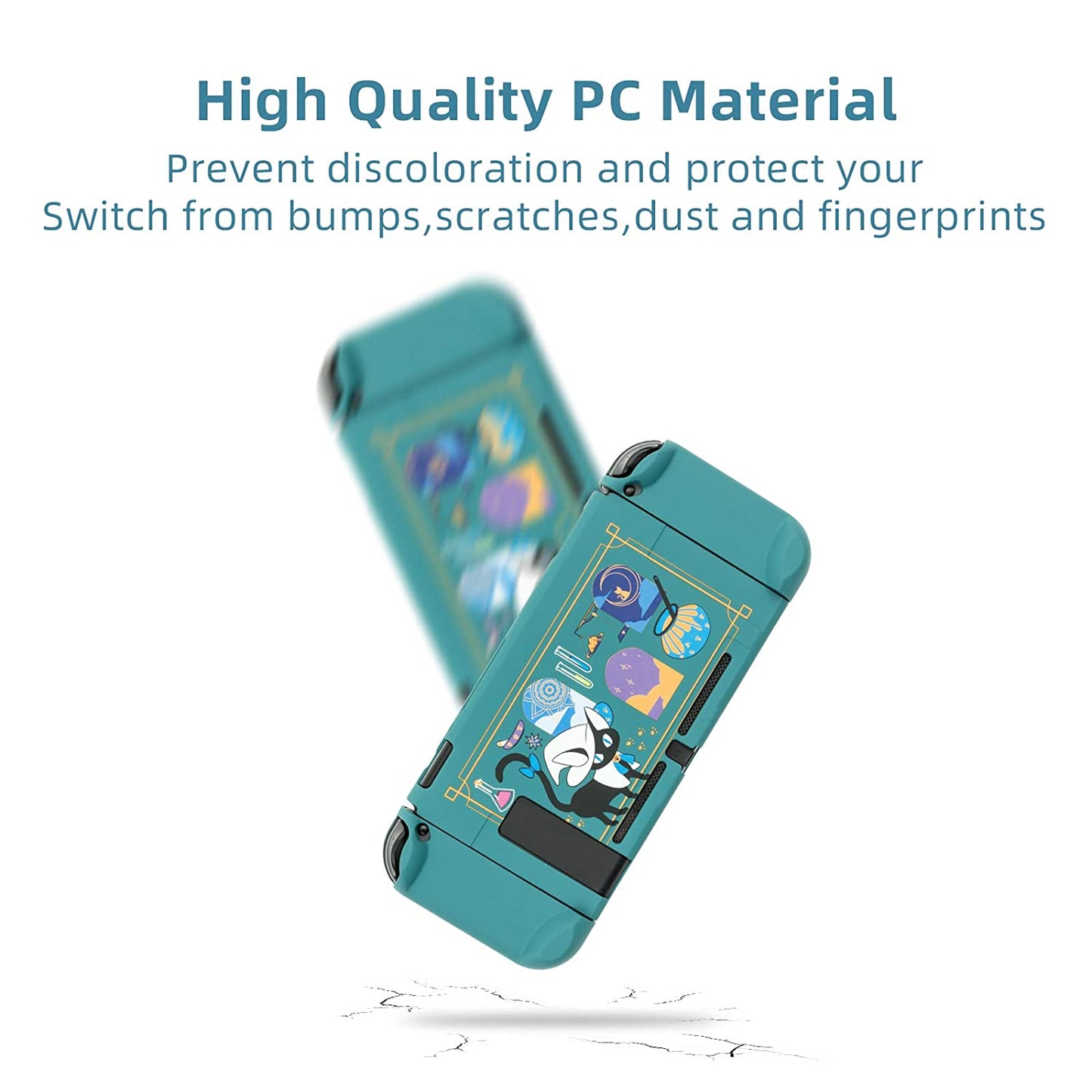 GeekShare Replacement / Cover Shell For Nintendo Switch - Alchemy Cat Cartoon Magic Potion